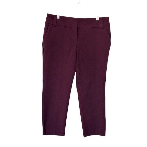 7Th Avenue Design Studio Pants - 7th Avenue Design Studio New York Co Burgundy Stretch Pull on Pants size 12